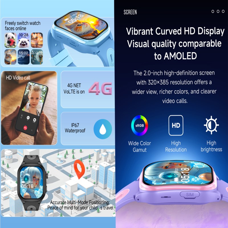 Kids 4G Smartwatch with 2.0 In - Smartwatch Watches For Kids recension och pris