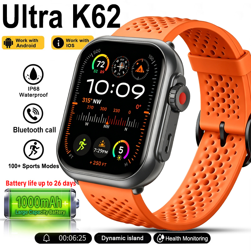 New Watch Ultra K62 Smartwatch - Smartwatch Watches For Girls recension och pris