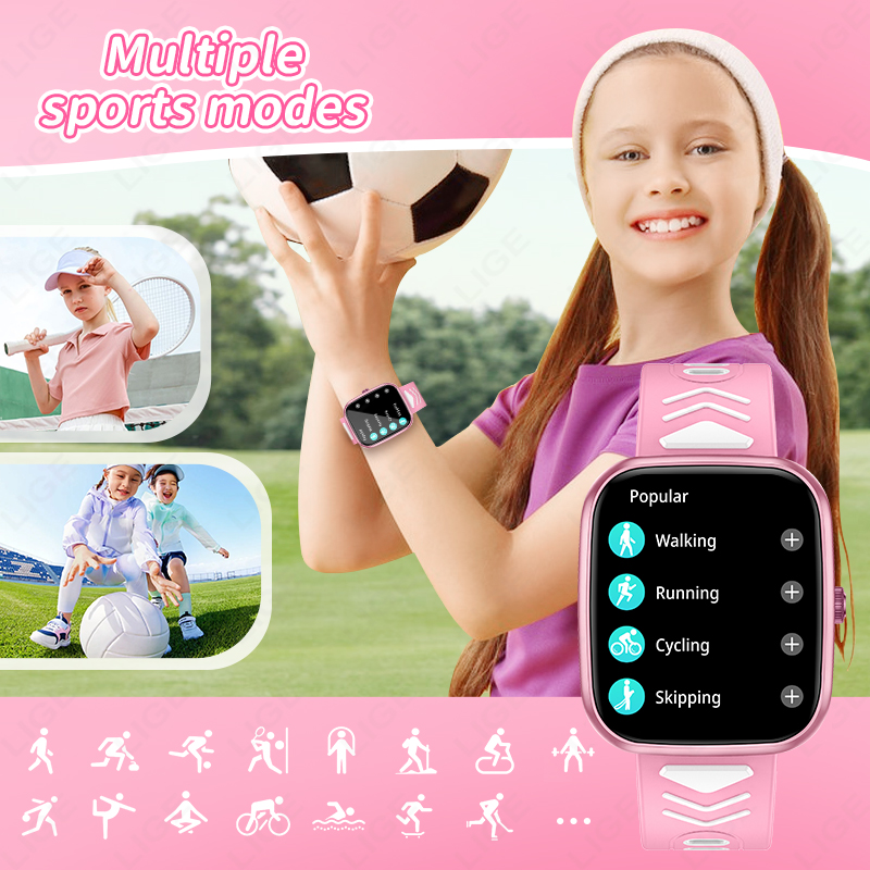 LIGE New 1.75 Inch Bluetooth C - Smartwatch Digital Watches For Kid Girl recension och pris