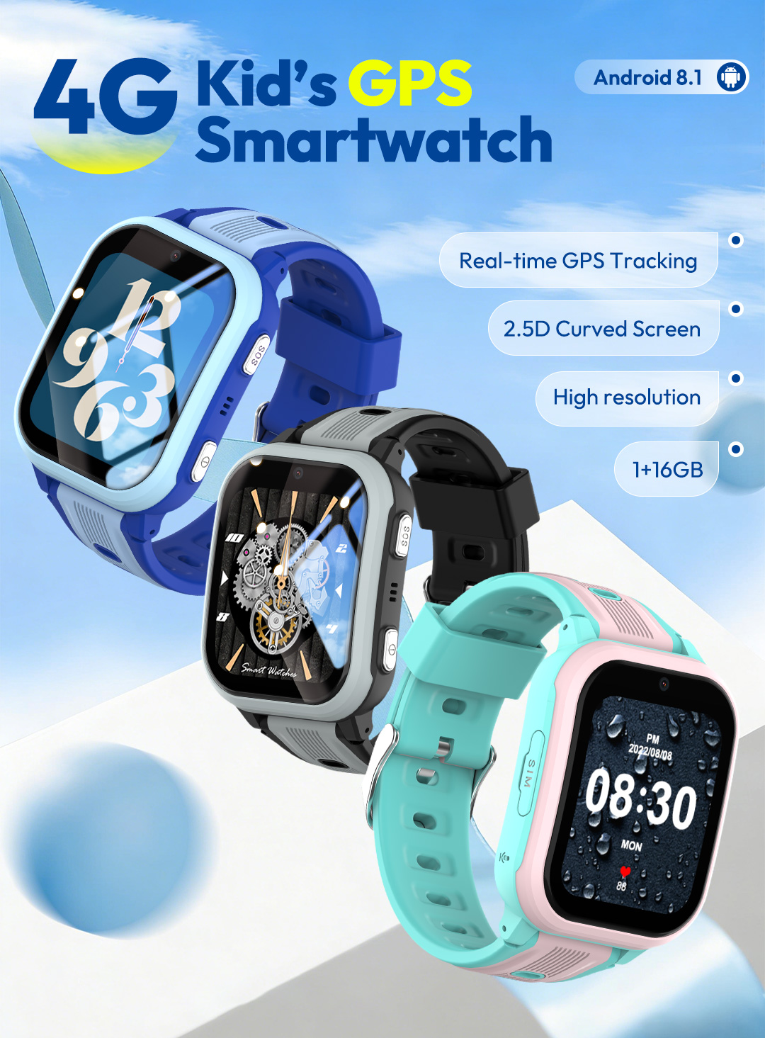 KT41 Smart Watch - 4G Phone Ch - Smartwatch Watches For Girls recension och pris